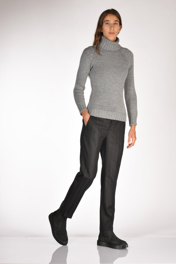 Pt Torino Pantalone New York Grigio Donna-2