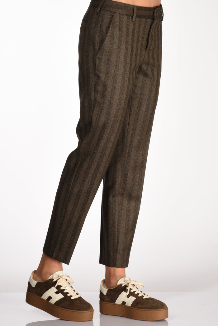 Pt Torino Pantalone New York Beige/marrone Donna - 1