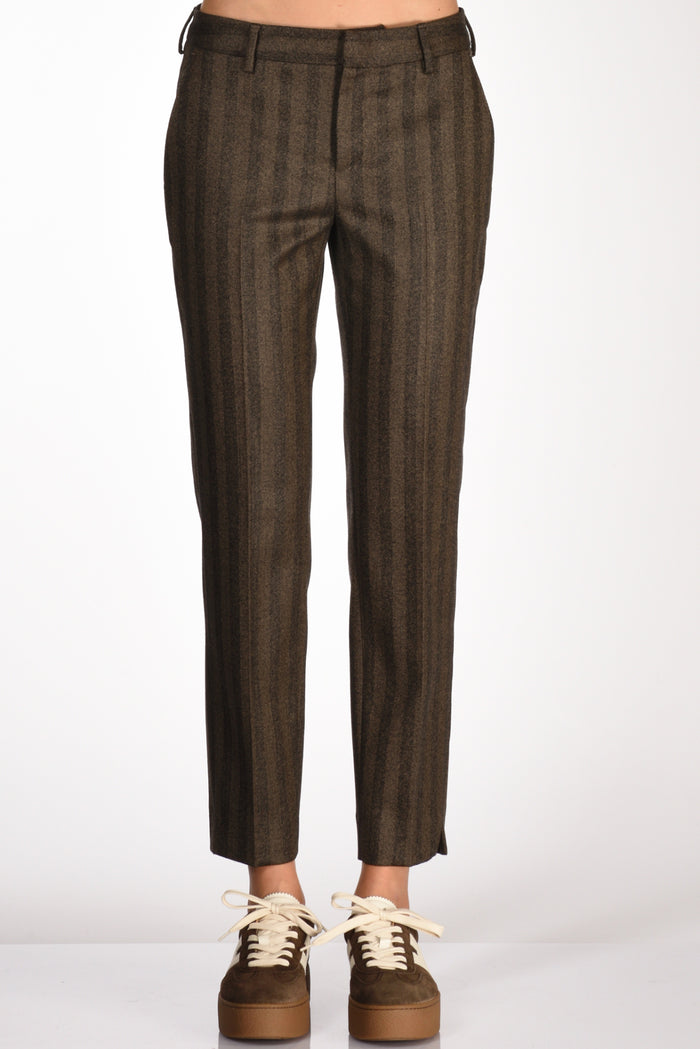 Pt Torino Pantalone New York Beige/marrone Donna - 3