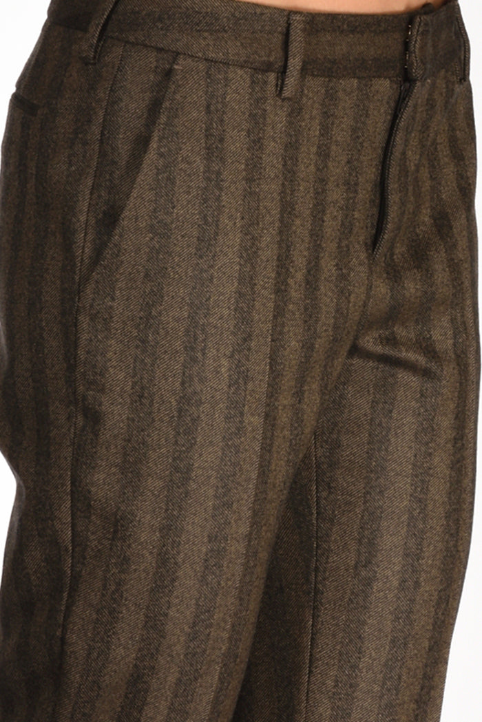 Pt Torino Pantalone New York Beige/marrone Donna - 5