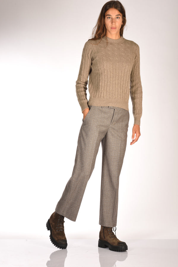 Pt Torino Pantalone Emma Beige/marrone Donna-2