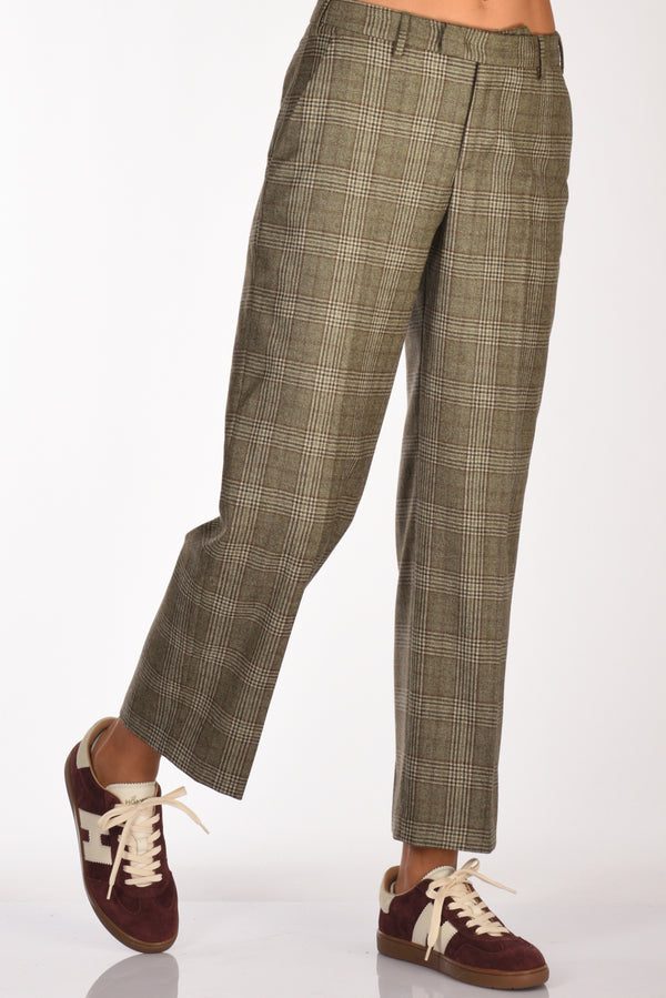 Pt Torino Pantalone Emma Verde/beige Donna