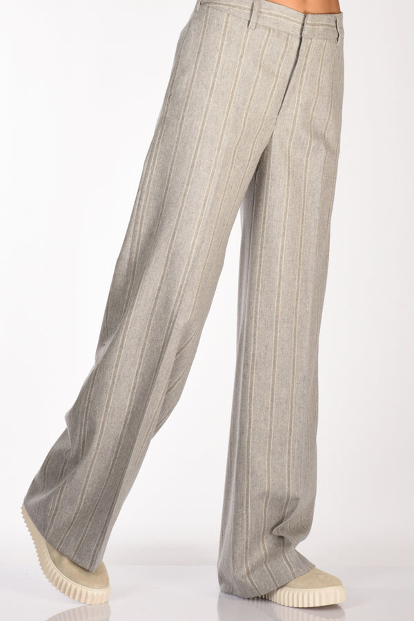 Pt Torino Pantalone Lorenza Grigio Chiaro Donna