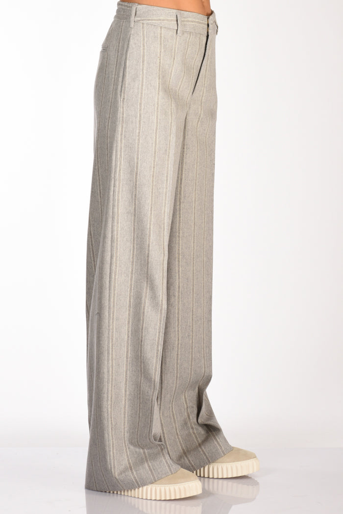 Pt Torino Pantalone Lorenza Grigio Chiaro Donna - 5
