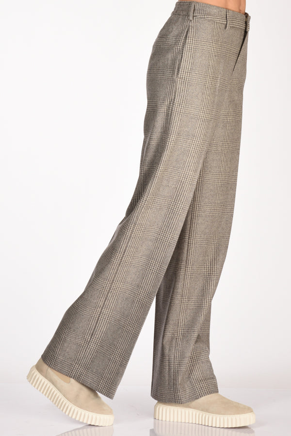 Pt Torino Pantalone Lorenza Marrone Melange Donna