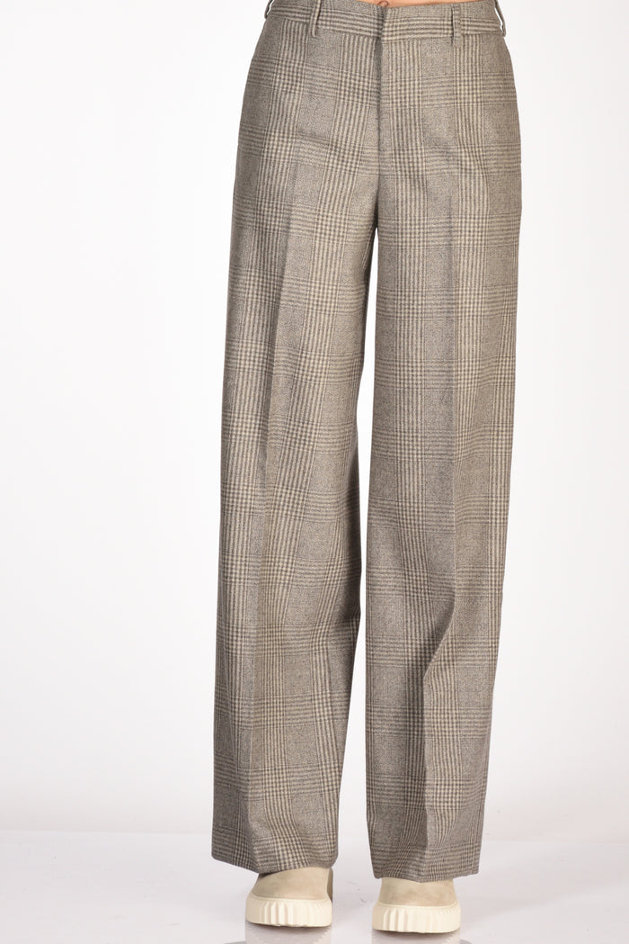 Pt Torino Pantalone Lorenza Marrone Melange Donna - 3