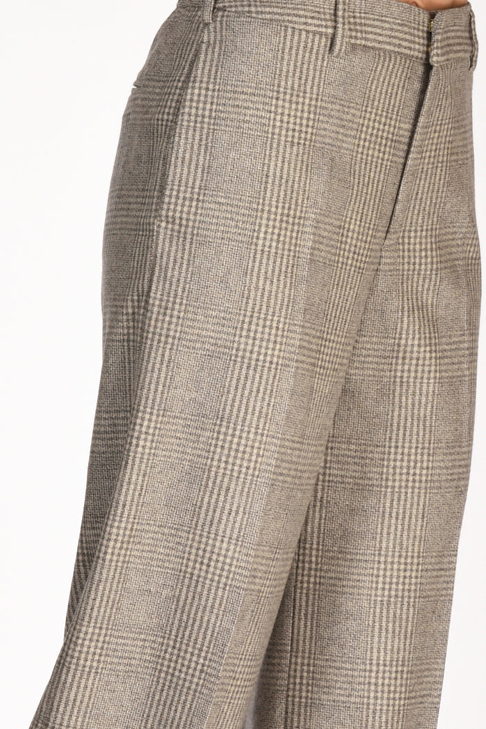 Pt Torino Pantalone Lorenza Marrone Melange Donna - 4