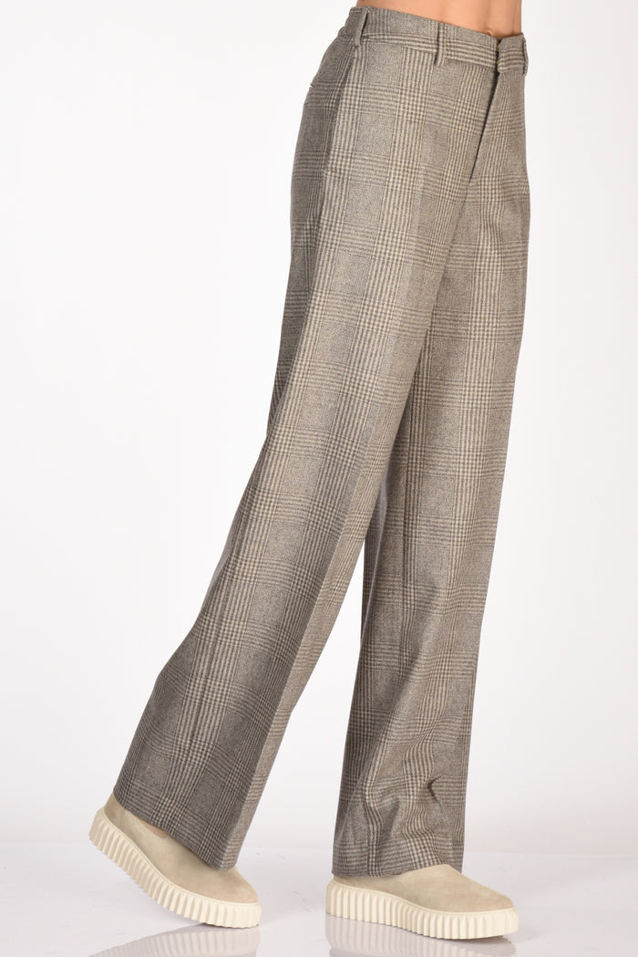 Pt Torino Pantalone Lorenza Marrone Melange Donna - 5