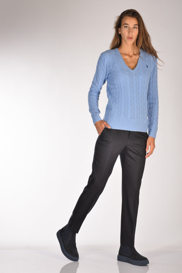 Pt Torino Pantalone New York Blu Donna-2