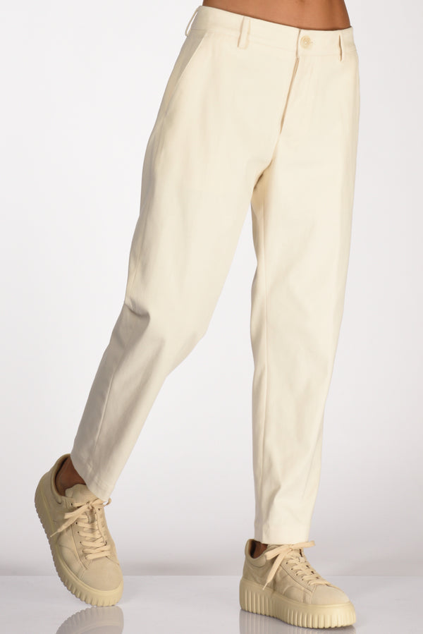 Pt Torino Pantalone Gio Bianco Naturale Donna
