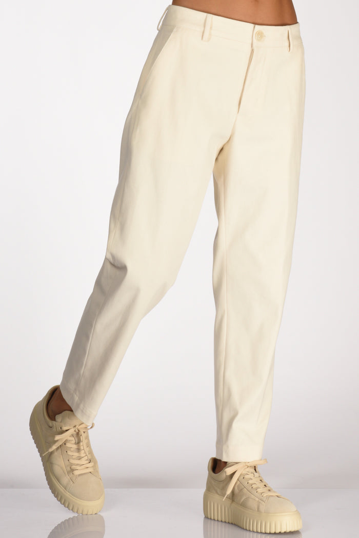 Pt Torino Pantalone Gio Bianco Naturale Donna - 1