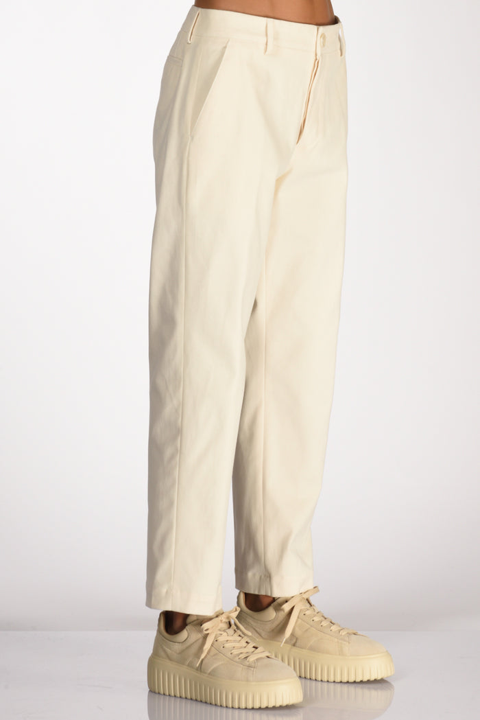 Pt Torino Pantalone Gio Bianco Naturale Donna - 5