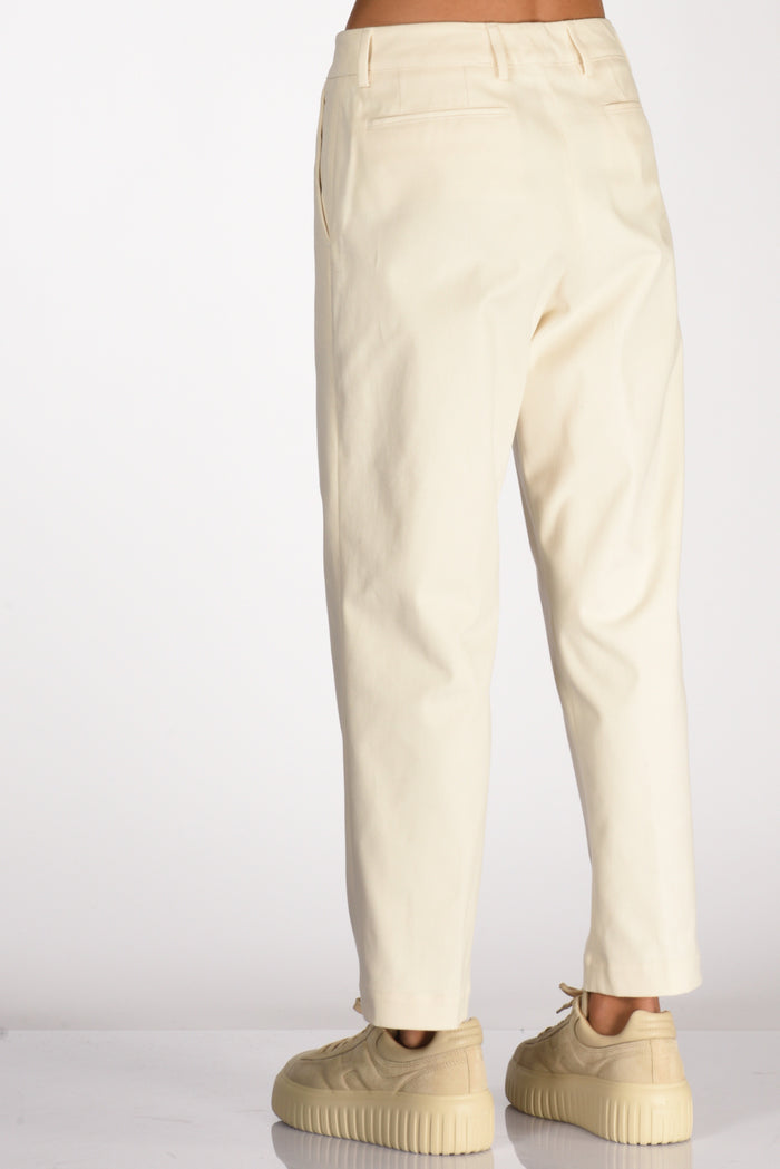 Pt Torino Pantalone Gio Bianco Naturale Donna - 6