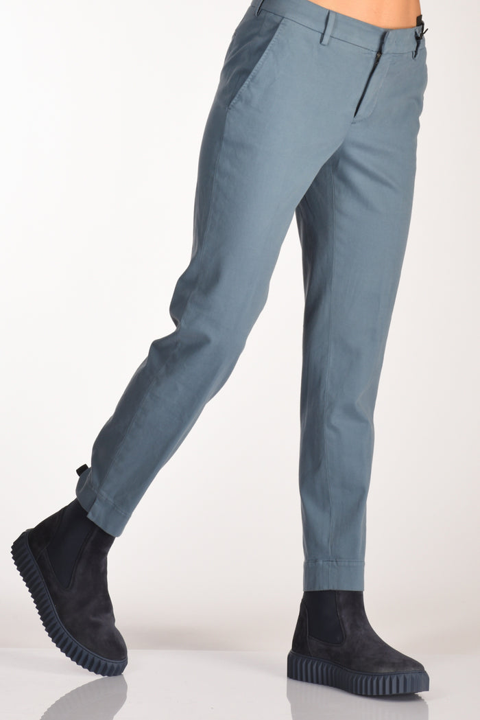 Pt Torino Pantalone New York Azzurro Donna - 1