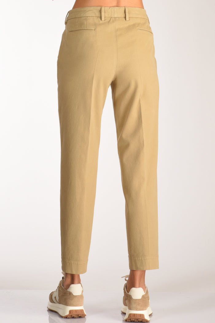 Pt Torino Pantalone New York Beige Chiaro Donna - 5