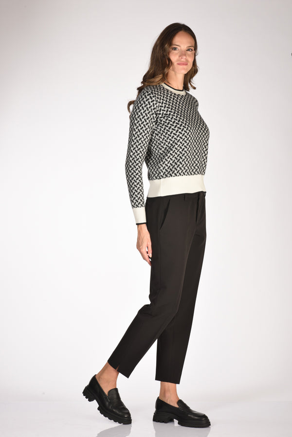 Pt Torino Pantalone New York Nero Donna-2