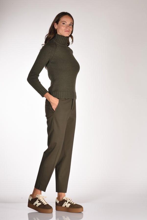 Pt Torino Pantalone New York Verde Donna-2