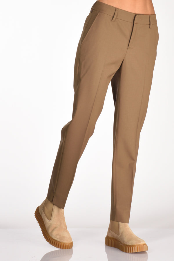 Pt Torino Pantalone New York Beige Cammello Donna