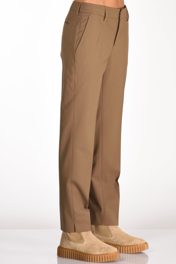 Pt Torino Pantalone New York Beige Cammello Donna - 4