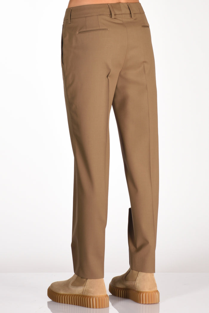 Pt Torino Pantalone New York Beige Cammello Donna - 6