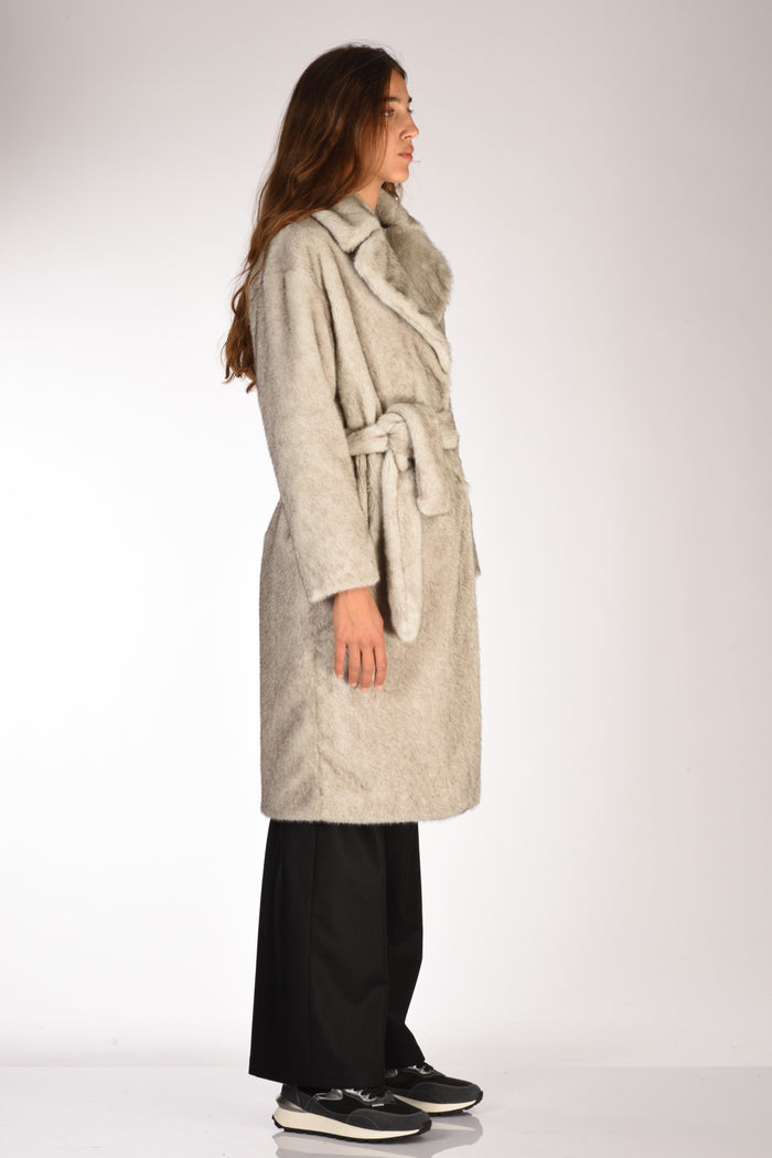 Herno Cappotto Ecofur Grigio Tortora Donna - 4