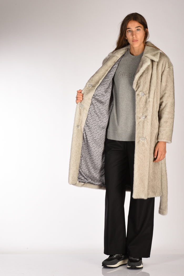 Herno Cappotto Ecofur Grigio Tortora Donna - 6