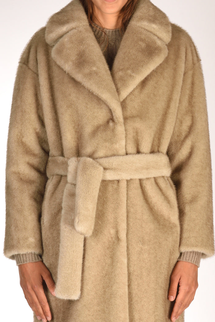 Herno Cappotto Ecofur Beige Donna - 3