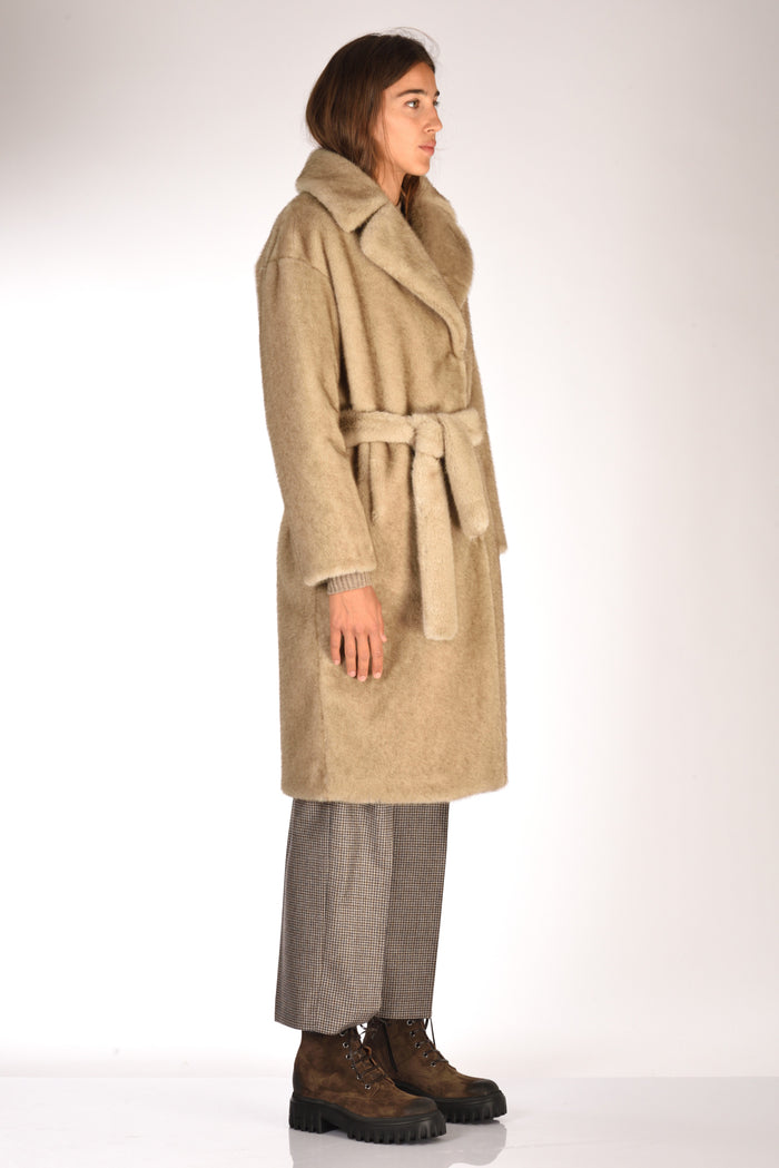 Herno Cappotto Ecofur Beige Donna - 4