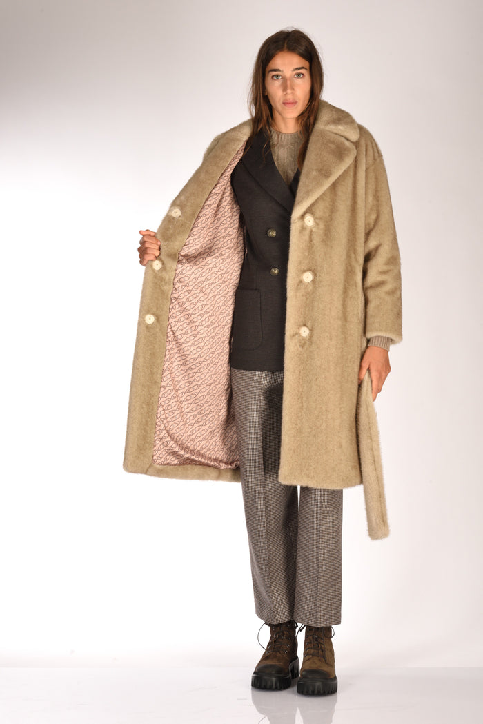 Herno Cappotto Ecofur Beige Donna - 6
