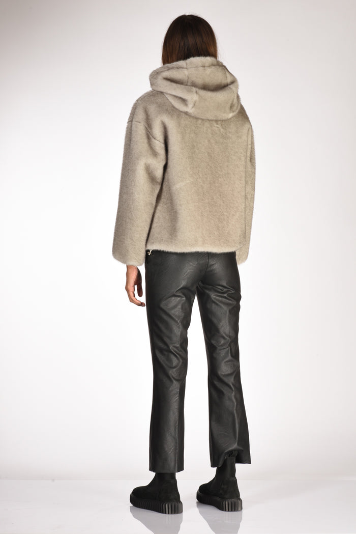 Herno Giacca Ecofur Grigio Tortora Donna - 5