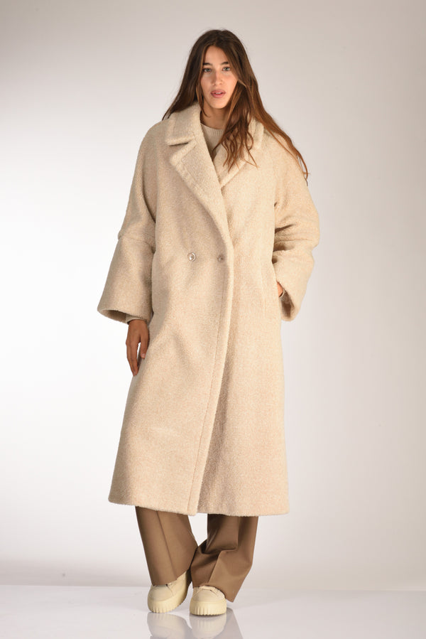 Herno Cappotto Ecofur Beige Chiaro Donna