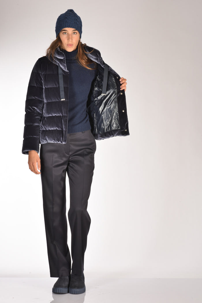 Herno Piumino Corto Blu Donna - 6