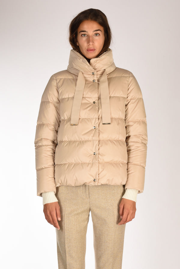 Herno Cappa In Raso Beige Donna-2