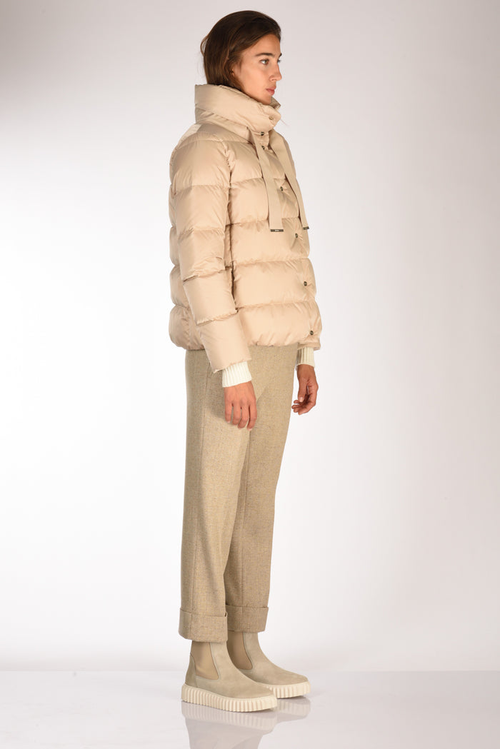 Herno Cappa In Raso Beige Donna - 4