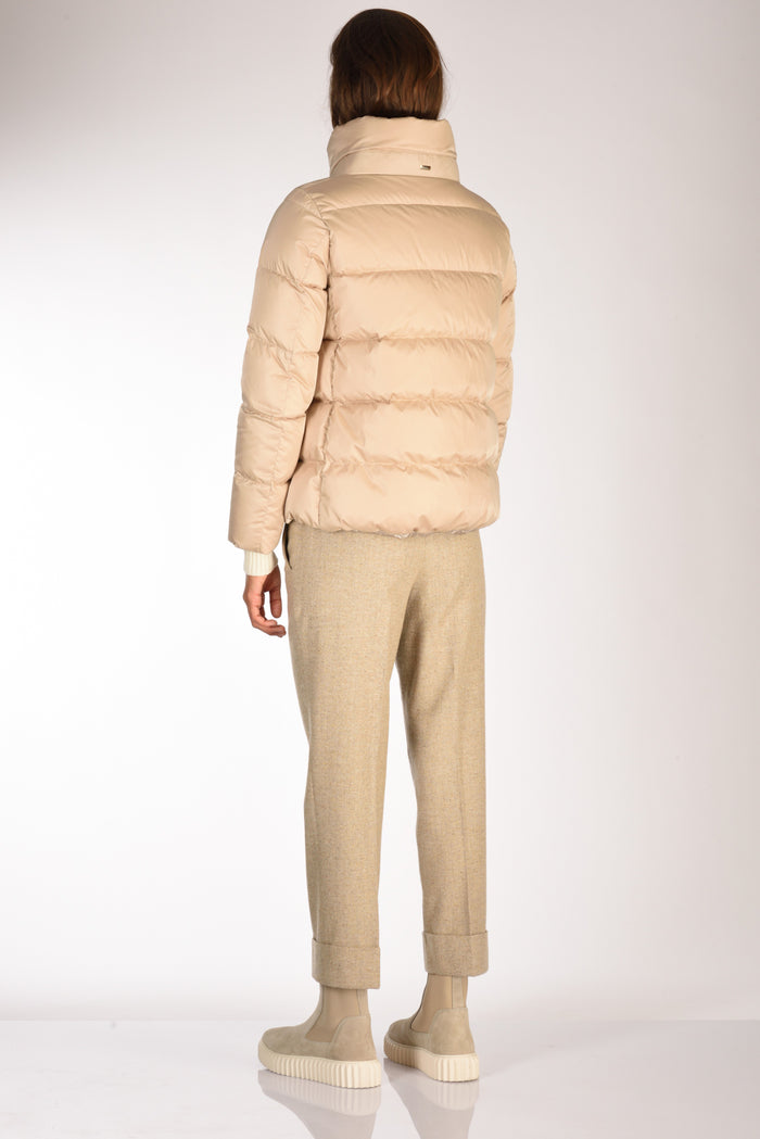 Herno Cappa In Raso Beige Donna - 5