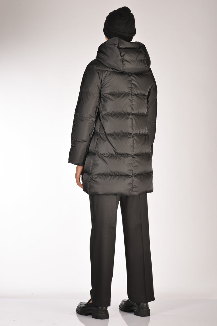 Herno Piumino In Raso Nero Donna - 5