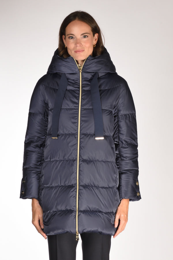Herno Piumino In Raso Blu Donna-2