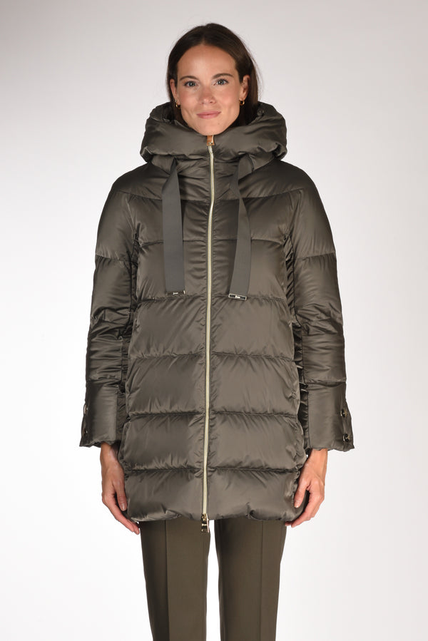 Herno Piumino In Raso Grigio Scuro Donna-2