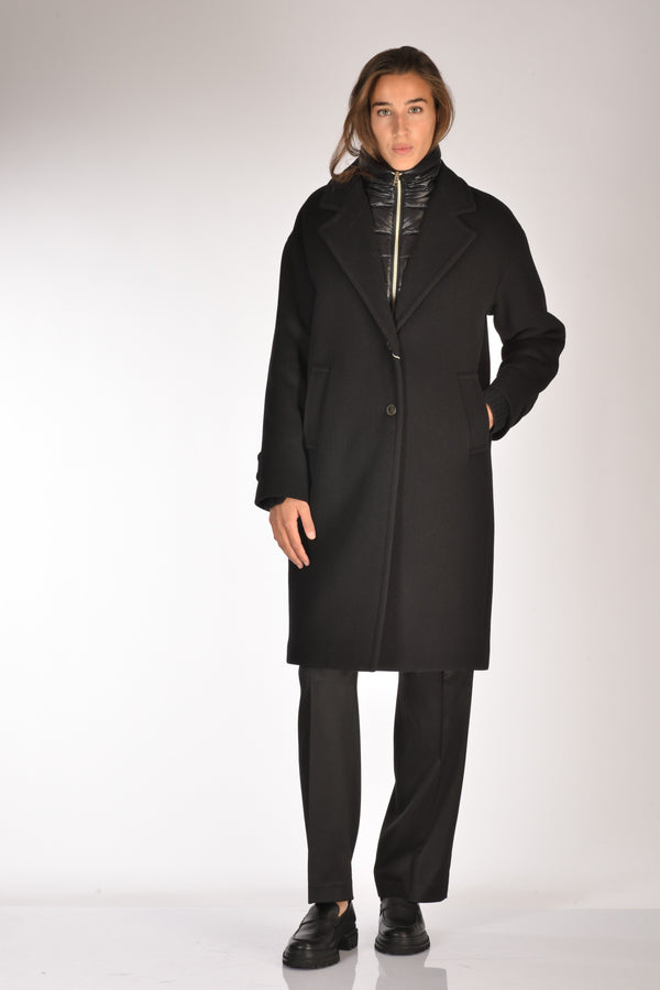 Herno Cappotto Pettorina Nero Donna