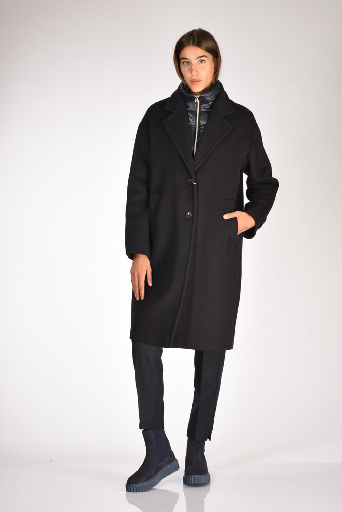 Herno Cappotto Pettorina Blu Donna - 1