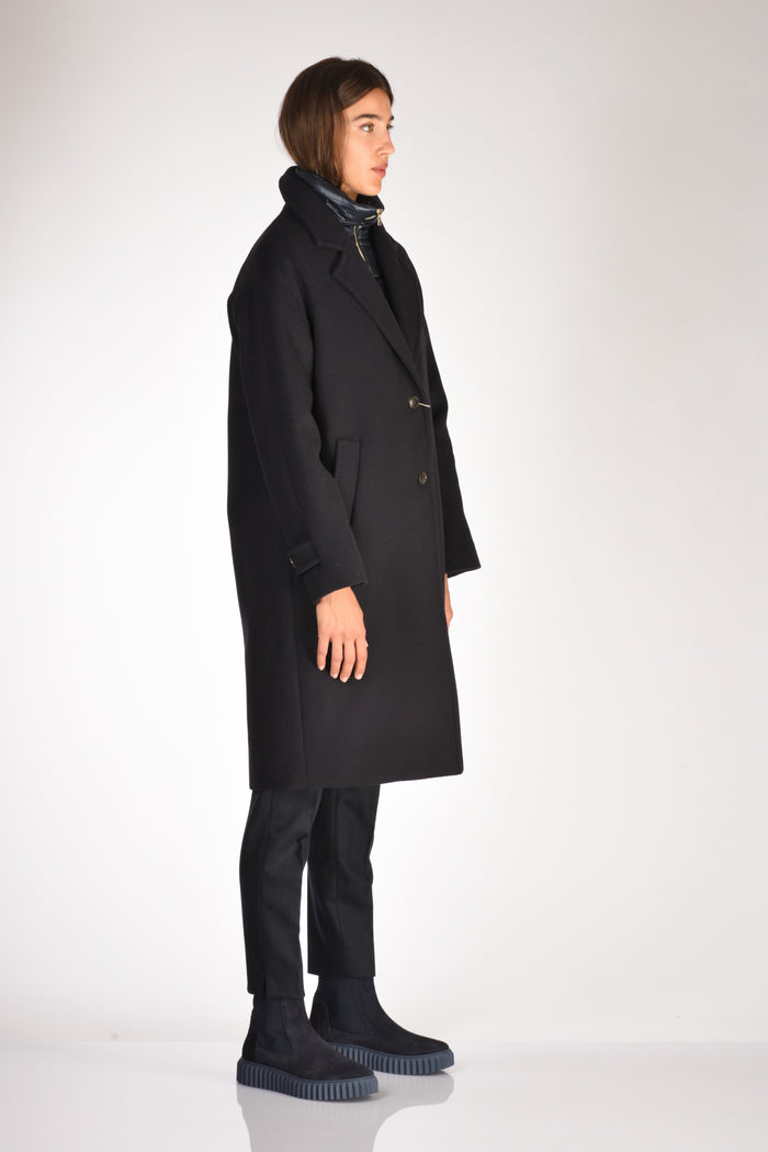 Herno Cappotto Pettorina Blu Donna - 4