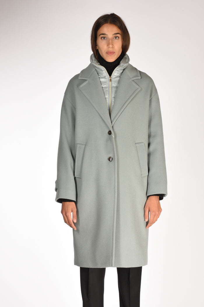 Herno Cappotto Pettorina Azzurro Polvere Donna - 2