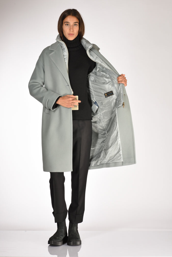 Herno Cappotto Pettorina Azzurro Polvere Donna - 7