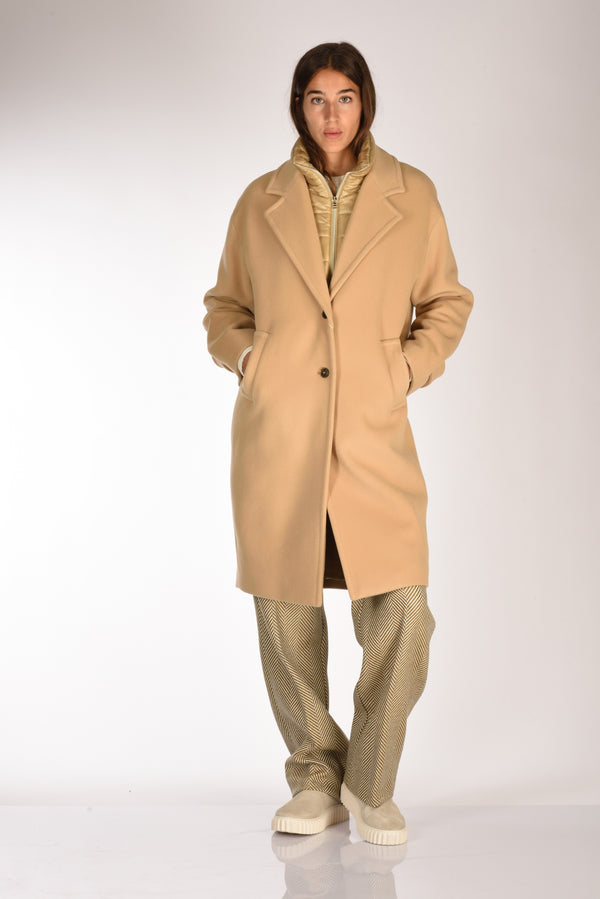 Herno Cappotto Pettorina Beige Donna