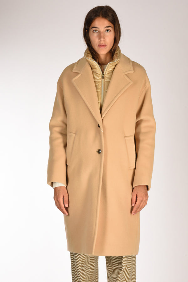 Herno Cappotto Pettorina Beige Donna-2