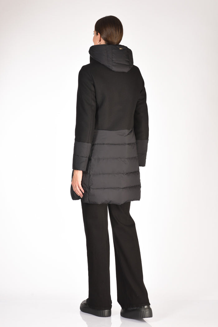 Herno Piumino Bitessuto Nero Donna - 5