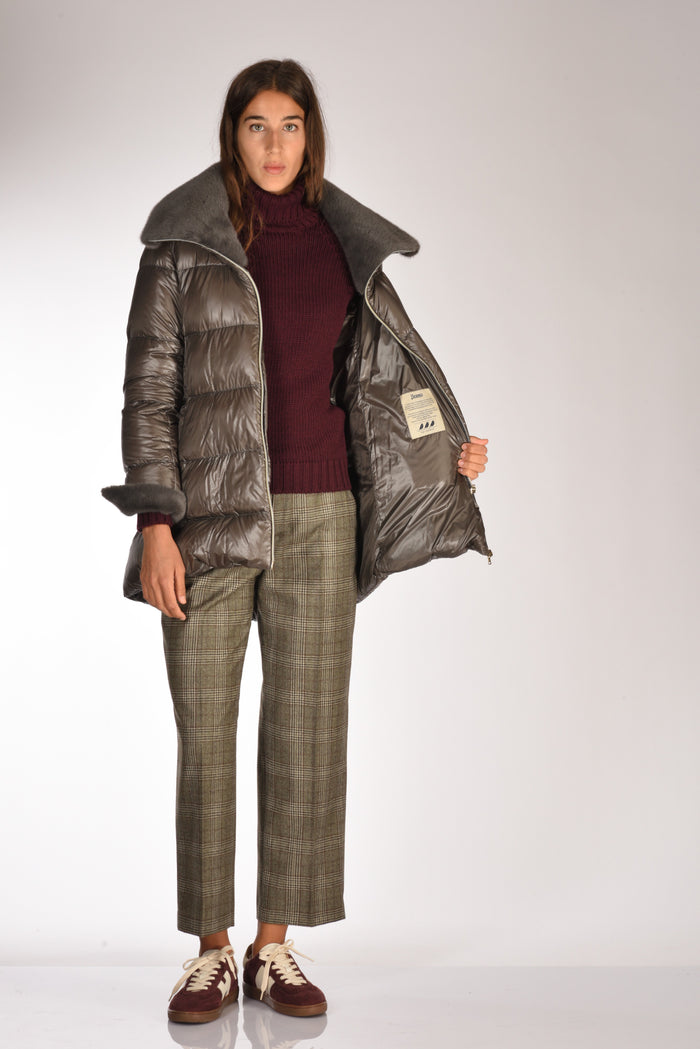Herno Piumino Faux Fur Grigio Scuro Donna - 6