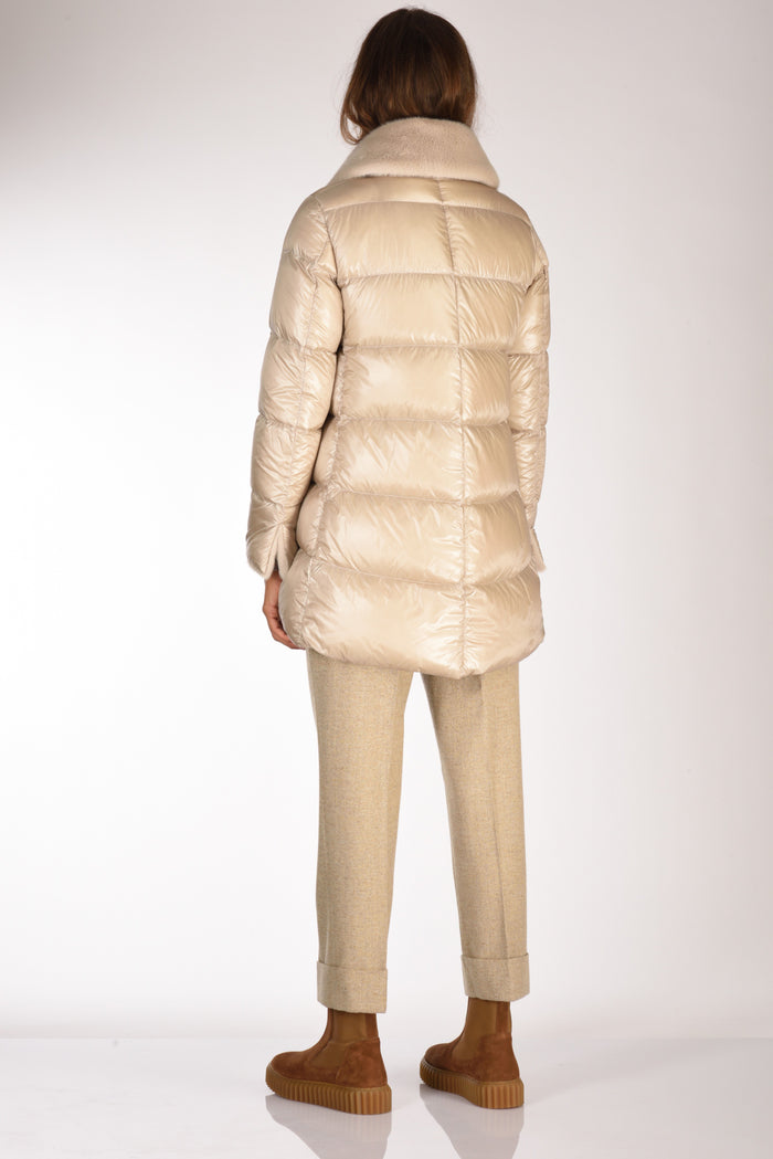 Herno Piumino Faux Fur Beige Donna - 5