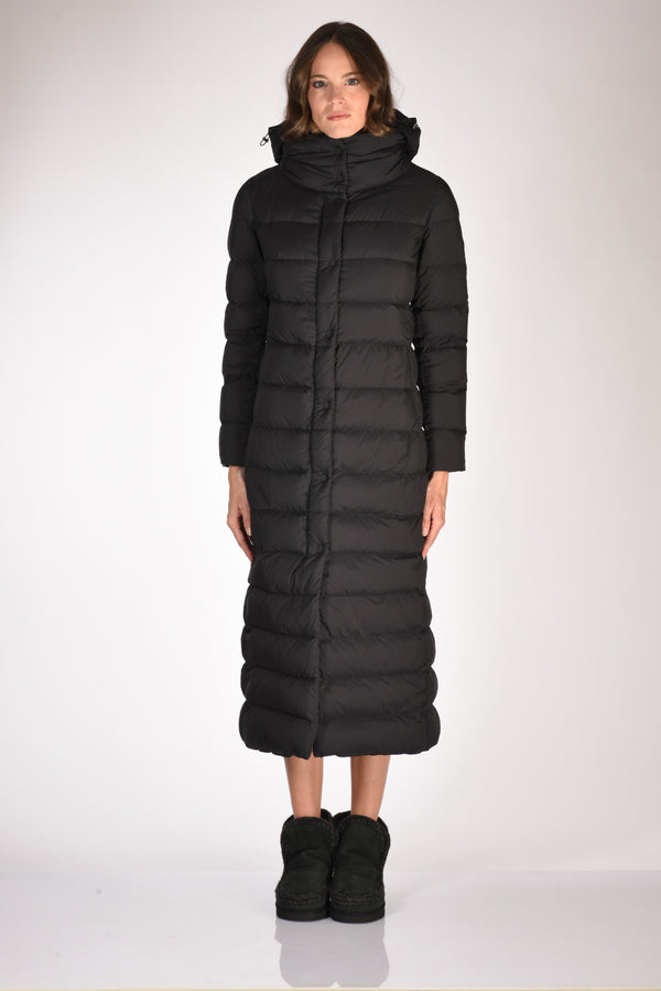 Herno Piumino Lungo Nero Donna-2