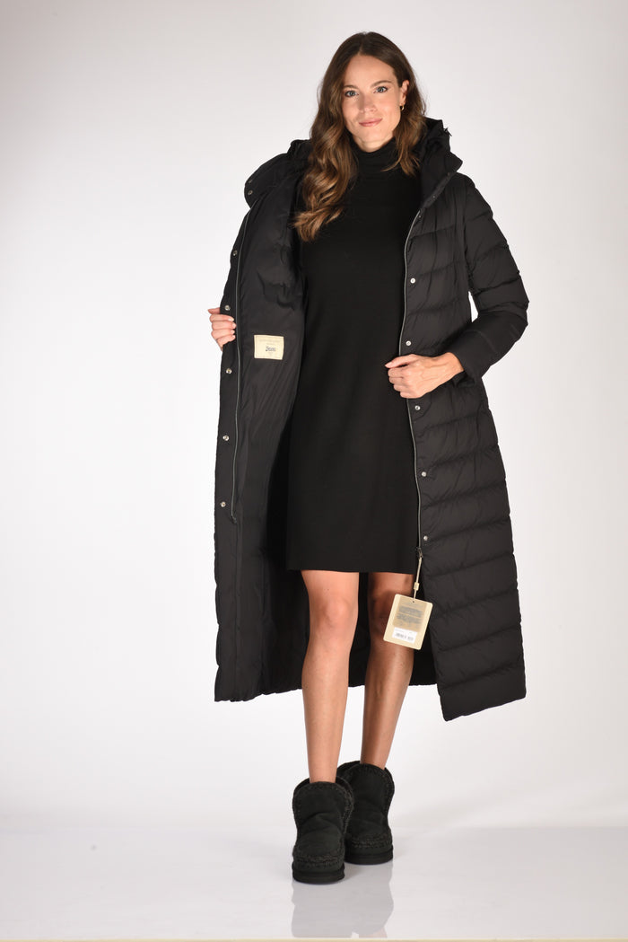 Herno Piumino Lungo Nero Donna - 6